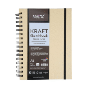 Brustro Toned Paper Kraft Sketchbook A5 100 GSM | By Stationery BD