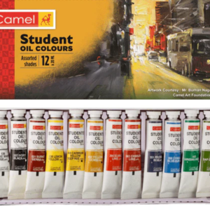 Camel Student Oil Color 20ml Tubes - Set of 12 Vibrant Shades | By Stationery BD