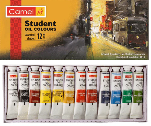 Camel-Student-Oil-Color-12-Shades-20ml-Tubes-Box