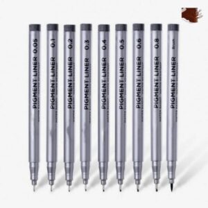 Keep Smiling Set of 9pcs 0.05 to 0.8 Drawing Pen Fine Liner Set, best Sketching Pens for Arts & Craft Students Pigment Liner Pigma Micron Drawing Pens
