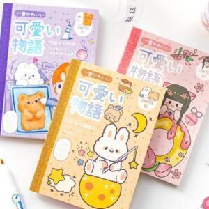 Kawaii Cute Sticky Scrapbooking Journal Decorative Sticker Book