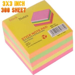 Multi color sticky note -3×3 inch 300 sheet