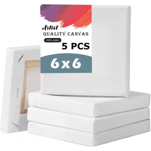 Premium White Canvas 6×6 iNCH Combo Pack -- 6X6-5PC