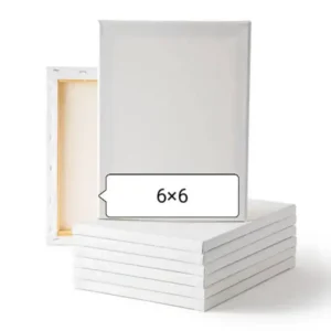 White Mini Canvas 6x6 inch - 1Pcs