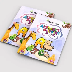 GOOD LUCK Alphabet Coloring Book - Early Learning ABC Art Book for Kids | By Stationery BD