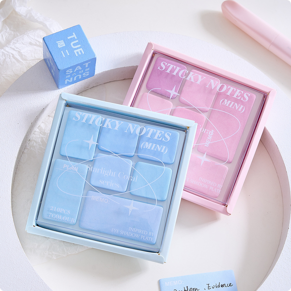 210 Sheets Kawaii Creative Cartoon Box Stickers Weekly Plan Sticky Notes Memo Pad Korean Stationery School Supplies Child Gifts