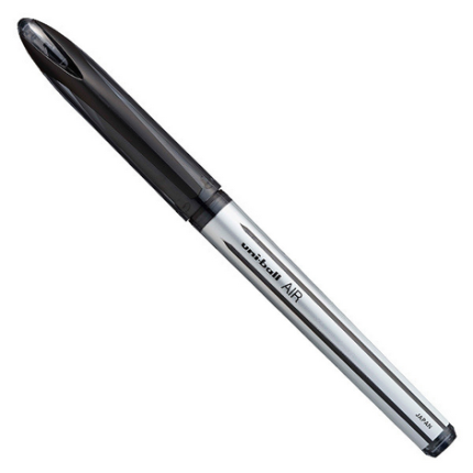 2Pcs Uni-ball Air UBA 188L liquid ink rollerball pen with a 0.7mm, Black