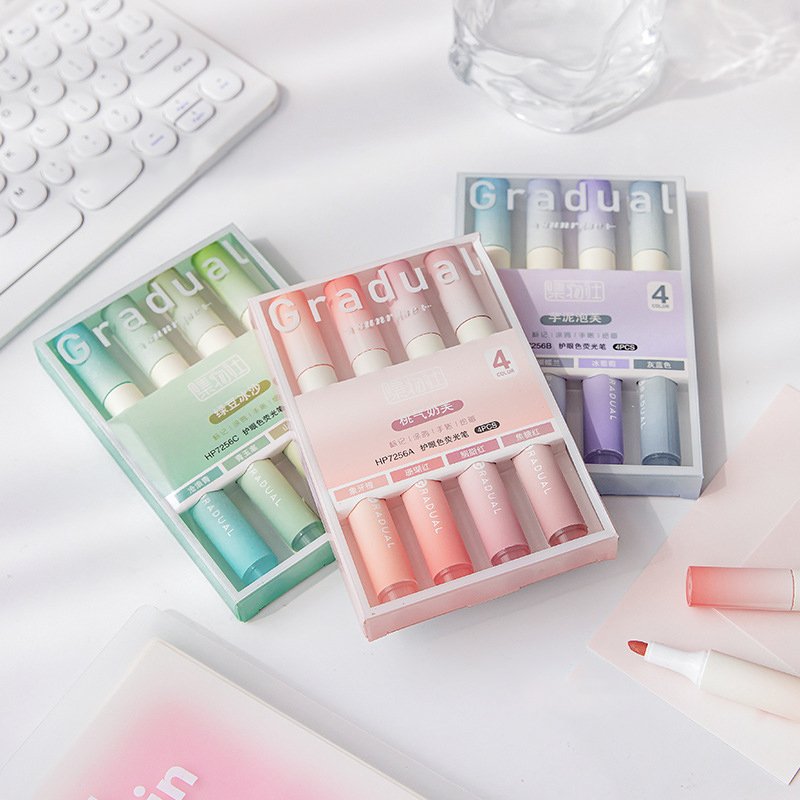 4pcs/set Kawaii Marker Pens Cute Highlighter DIY Spot Liner Drawing Painting Markers School Office Supplies - Blue 4pcs/set Kawaii Marker Pens Cute Highlighter DIY Spot Liner Drawing Painting Markers School Office Supplies - Blue