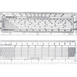 6-Inch Protractor Ruler for School & Office Use, Precision Measuring Tool