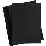 A4 Black Paper 110 GSM Pack of 20 Sheets Black Coloured Paper, Best for Art & Craft Work, Project Work