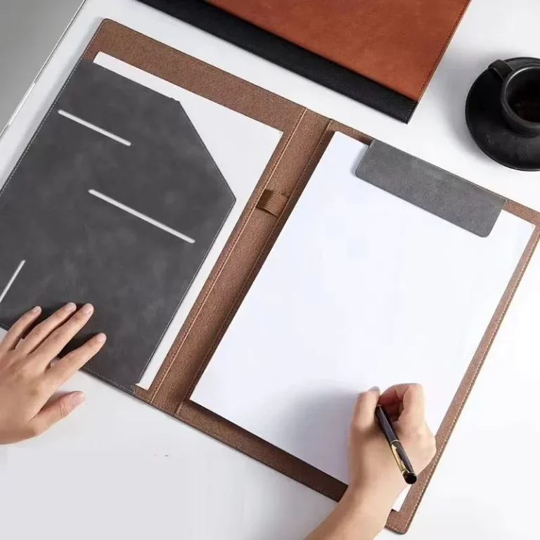 A4 Leather Organizer with Clipboard - Ideal for Offices and Executives - GadStyle BD