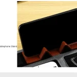 A4 Leather Padfolio Executive File Folder Document Holder for Office (Grey) - GadStyle BD