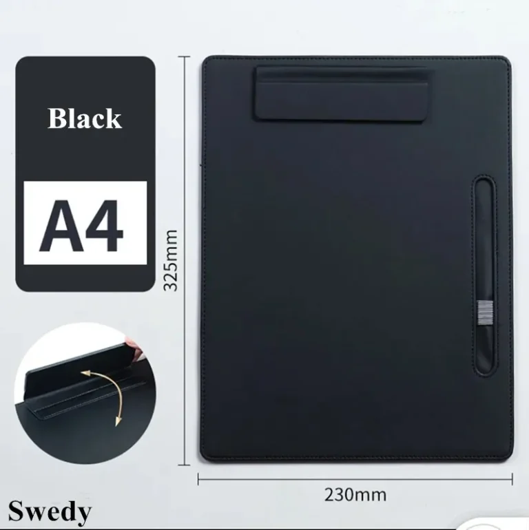 A4 PU Leather Document Holder Clipboard Meeting Report Magnetic Drawing Writing Pad Menu Paper Clip Board - GadStyle BD