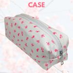 Aesthetic Floral Bliss Pencil Case Ins High-value Cute Girl Student Makeup Bag Large Capacity Stationery Storage Bag
