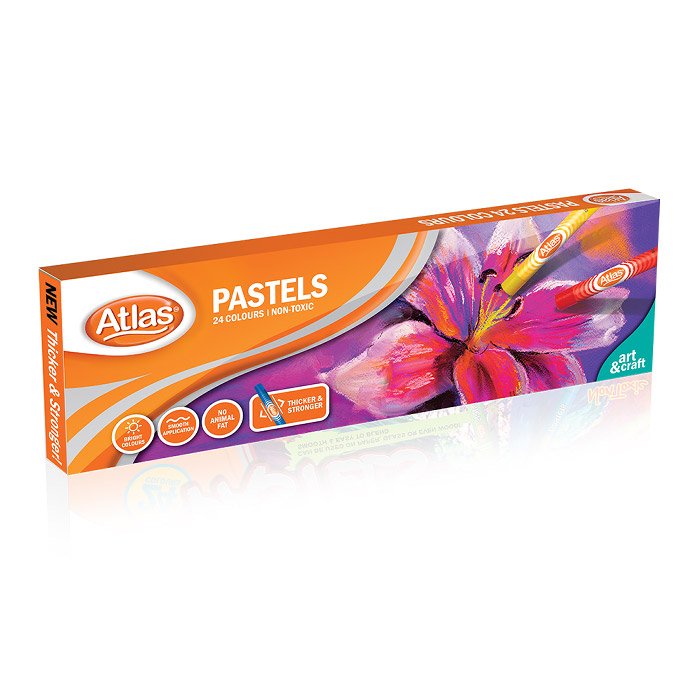Atlas Pastel 24 Colours Bright color