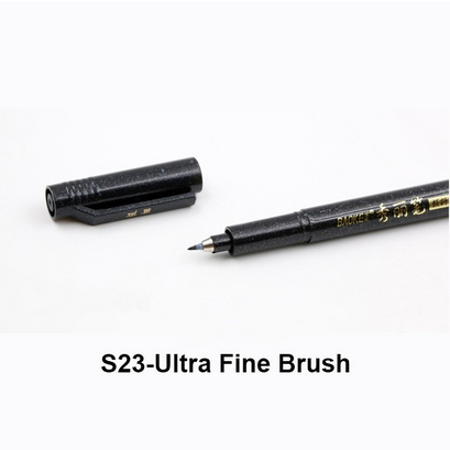 BAOKE Different Tip Black Calligraphy Brush Pen SMALL/ MEDIUM/LARGE Tip