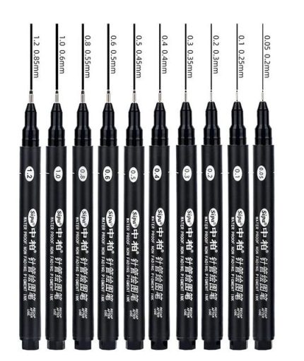 Baoke Faith Pen Fineliner Artist Pen Fine Point Painting Pen Comic Pen Marker Drawing Pen (All Point)