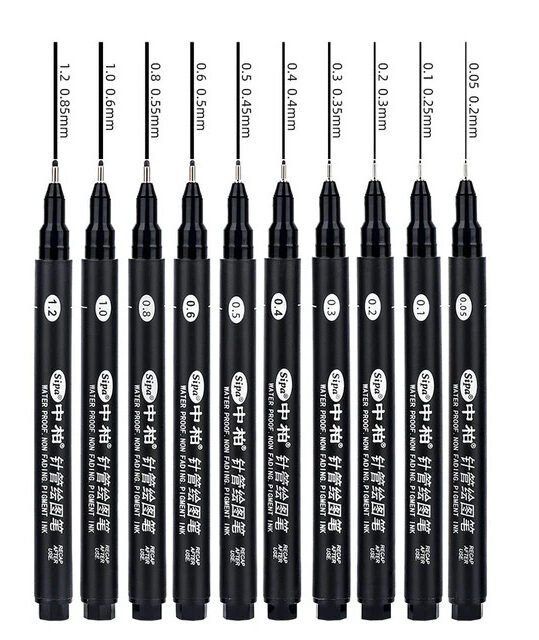 Baoke Faith Pen Fineliner Artist Pen Fine Point Painting Pen Comic Pen Marker Drawing Pen (All Point)