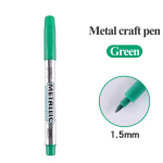 Baoke Metallic Color Water-based Paint Marker Pen , metalic carftwork pen - Green