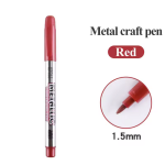 Baoke Metallic Color Water-based Paint Marker Pen , metalic carftwork pen - Red