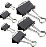 Binder Clips Metal paper clips Paper Clamps Assorted Sizes for Office, School and Home - 51mm