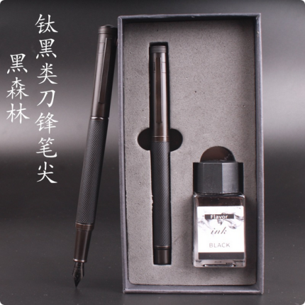 Blac Forest High quality fountain pen Black Forest Excellent Titanium Nib FINE TIP 0.5MM