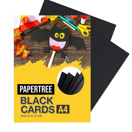 Black Art Card A4 300gsm10 pcs | Perfect For Any Art & Craft Project | Perfect for white & Metallic ink drawing and sketching
