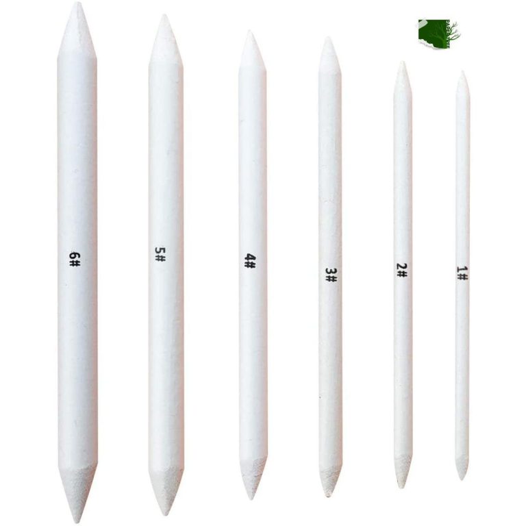 Blending Stumps and Tortillions, Sketch Drawing Tools, Paper Art Blenders for Student Sketch Drawing 6 Pcs