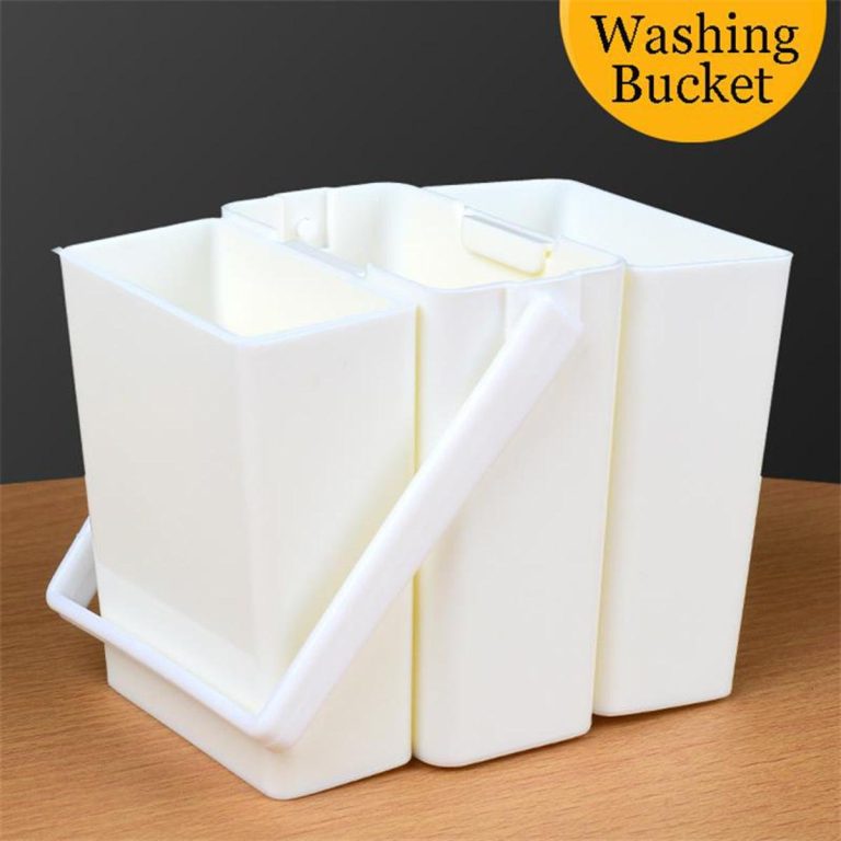 Brush Wash Bucket 3 In 1 Durable White Brushes Paint Cleaning Pot With Handle