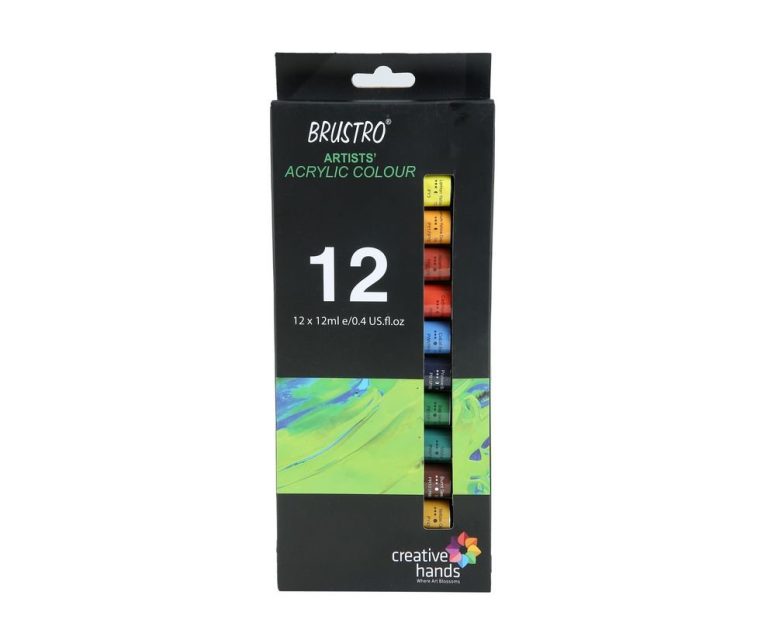 Brustro Artist Acrylic Colour Set of 12 x 12ml