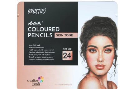 Brustro Artists' Coloured Pencils Skin Tone Set of 24 (in Elegant tin Box)