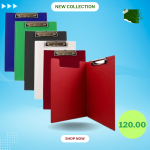 Clip Board For Exam School Office Home & Multipurpose Use A4 Size Doauble Part - Red