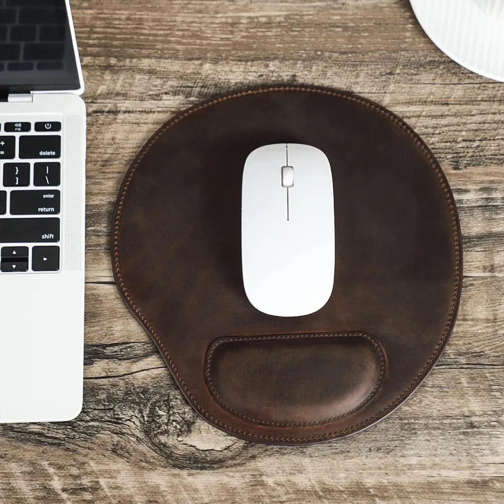 CONTACTS FAMILY Nubuck Leather Anti-slip Mouse Pad With Wrist Rest - GadStyle BD CONTACTS FAMILY Nubuck Leather Anti-slip Mouse Pad With Wrist Rest - GadStyle BD