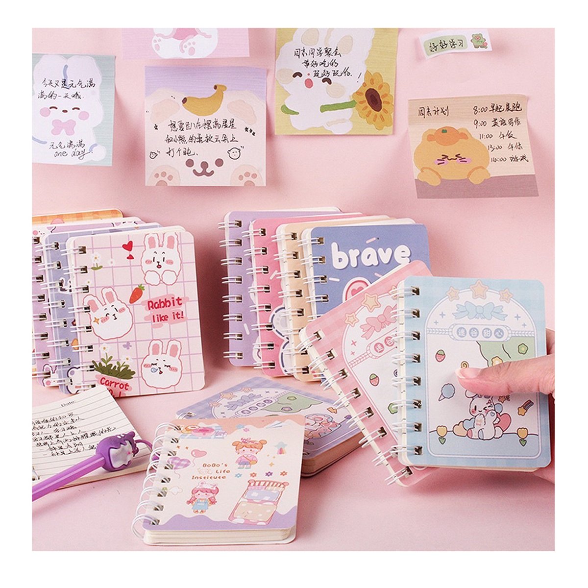Cute Kawaii Design Mini Note Book ( Any Design) Cute Kawaii Design Mini Note Book ( Any Design)