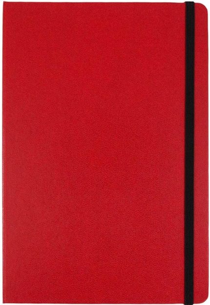 Daily Journal sketch Book Red Cover Notebook with Elastic Band