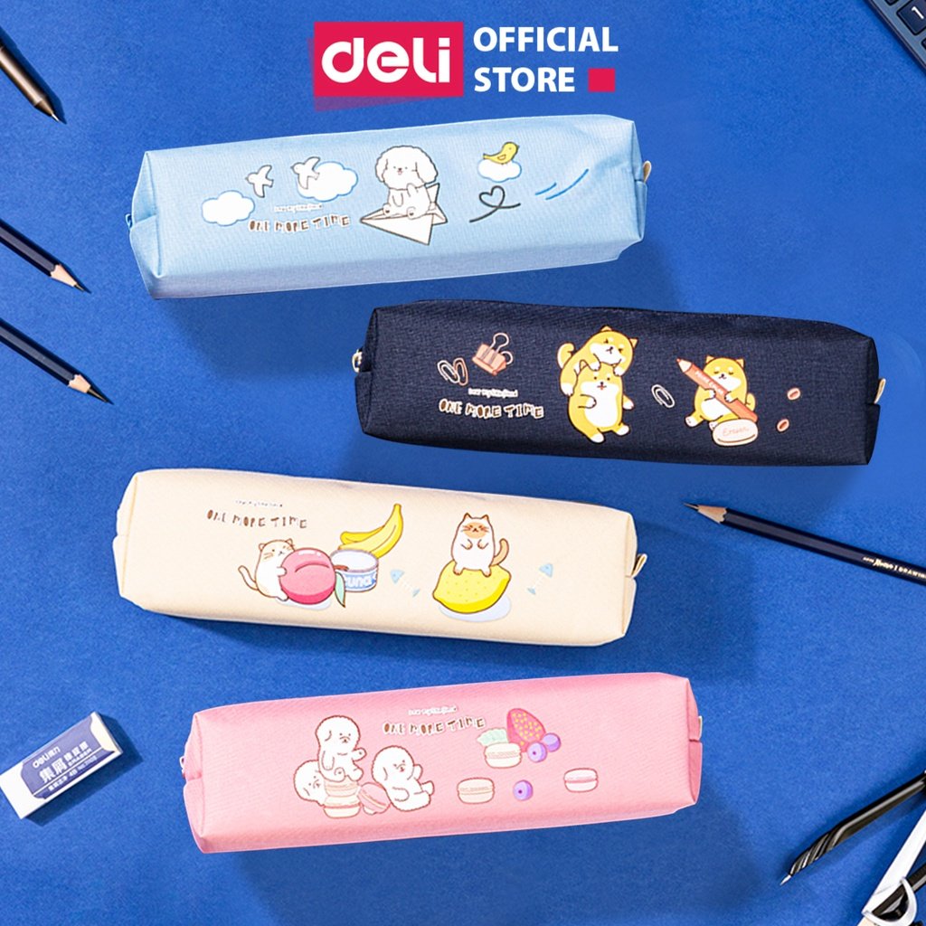 Deli 67102 Fruit Pet Square Pencil Case - Light Yellow Deli 67102 Fruit Pet Square Pencil Case - Light Yellow