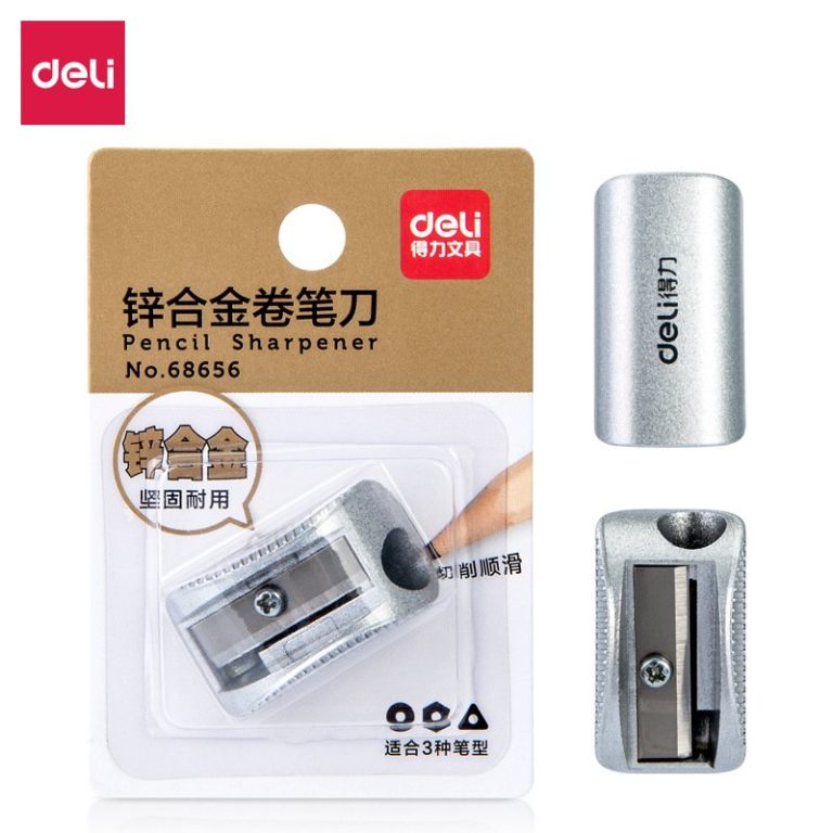 Deli 68656 Titanium Alloy Pencil Sharpener Pencil Sharpener Pencil Sharpener Pencil Sharpener Manual Sketch Pencil Sharpener