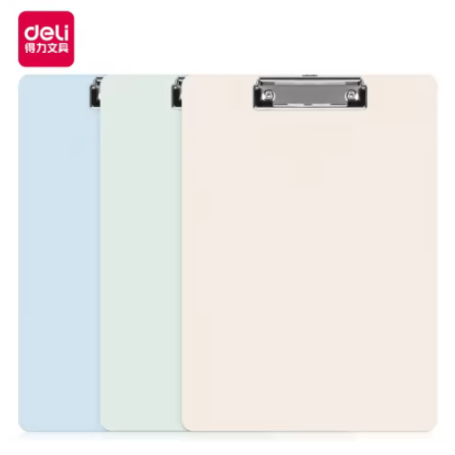 Deli 72641 Clip Bord Exam clip A4 Size Random color - Light Green
