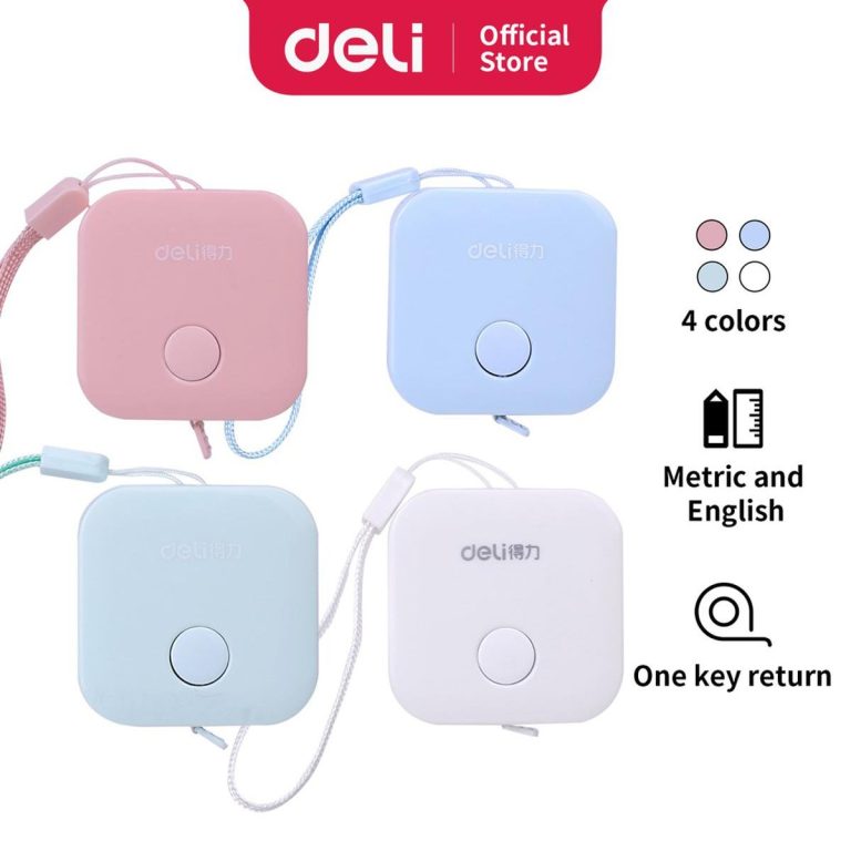 Deli 79650 Mini Tape Measure Portable 1.5 Meter - Light Green
