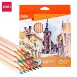 Deli CC124-24 Wood Colored Pencil 24 colors