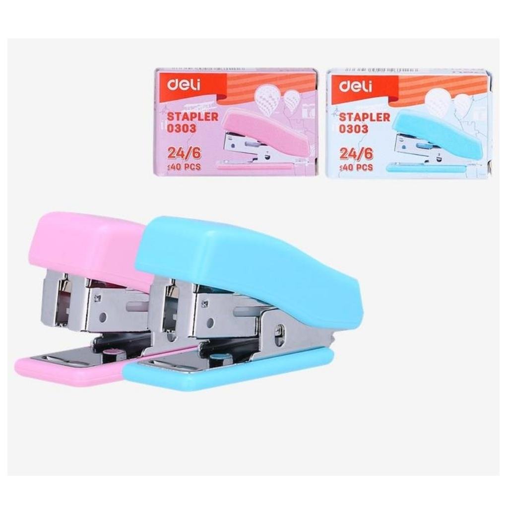 Deli E0303 Mini Stapler - Blue Deli E0303 Mini Stapler - Blue