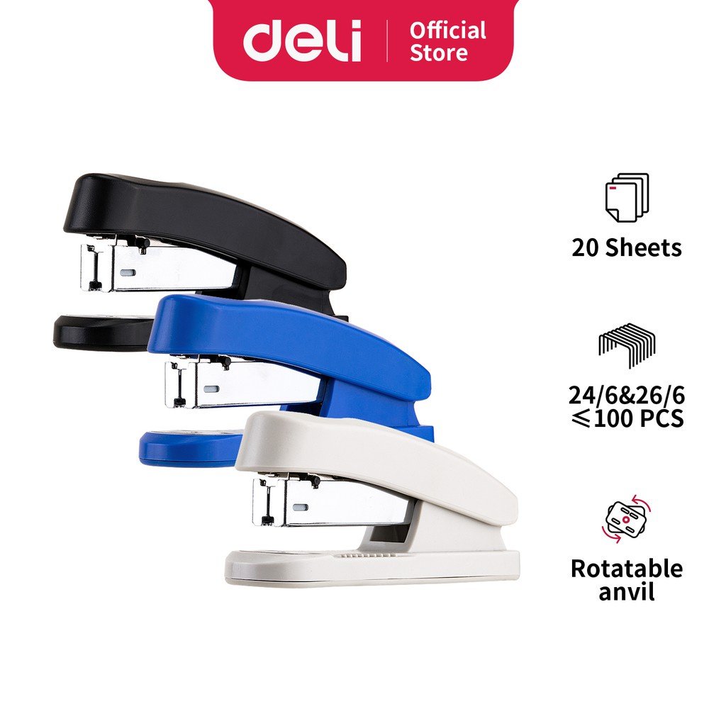 Deli E0325 Start Black Stapler - Gray Deli E0325 Start Black Stapler - Gray