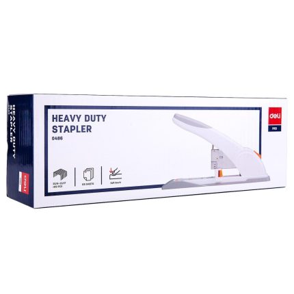 Deli E0486 Heavy Duty Stapler(white)
