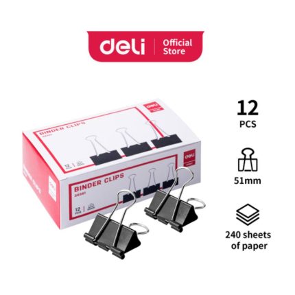 Deli E38561 Effortless Binder Clip 51mm