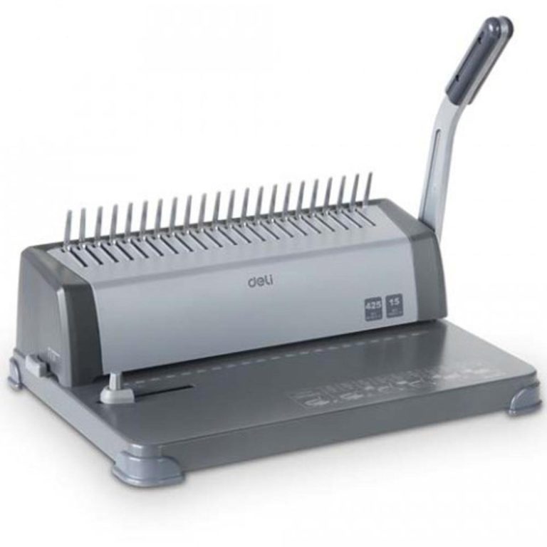 Deli E3872 425 Sheets 21-HOLE Steel Spiral Binding Machine