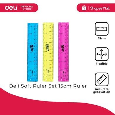 Deli E6205 Flexible Ruler (Assorted) (1 Pcs) - Pink