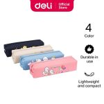 Deli E67102 square pencil Pouch - Light Blue