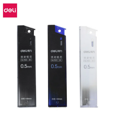 Deli E7003 Mechanical Pencil Lead Refill 0.5mm 2B - 20pcs