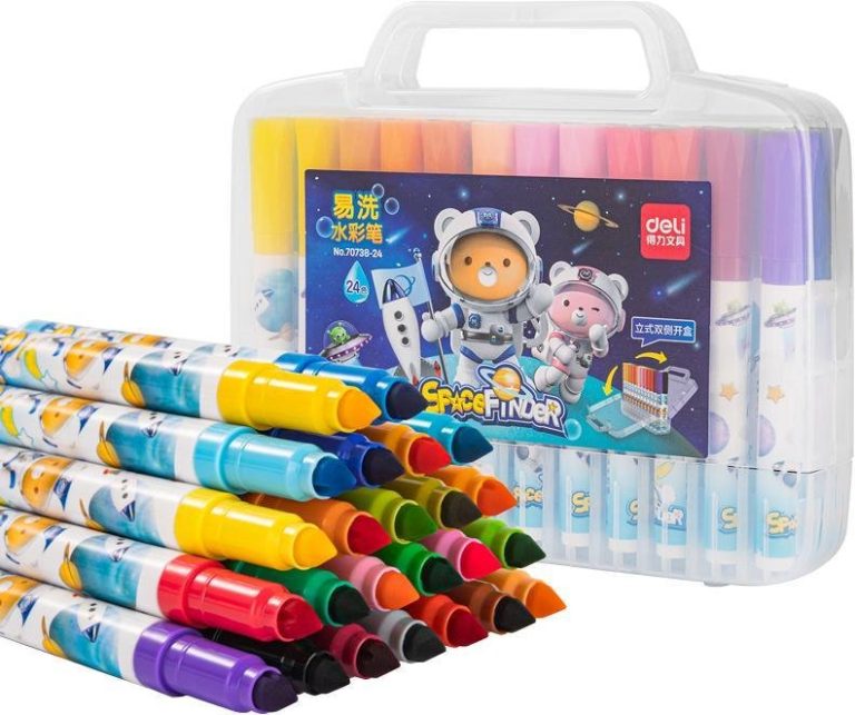 Deli E70738-24 Water Color Felt Pen 24 Pcs pen