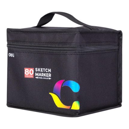 Deli E70806-80 Professional Marker Pen Dual Tip - 80 Color